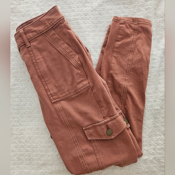 Time and Tru Pants - Rust Cargo Pants